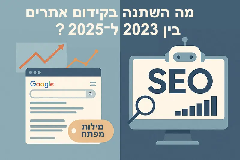 מה השתנה בקידום אתרים בין 2023 ל־2025